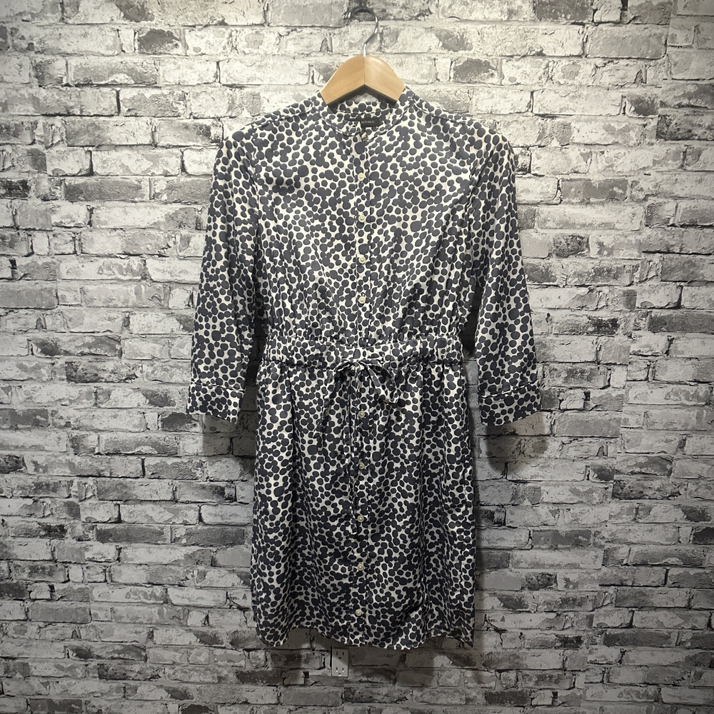 EUC Banana Republic Black and White Animal Print Dress Size XS